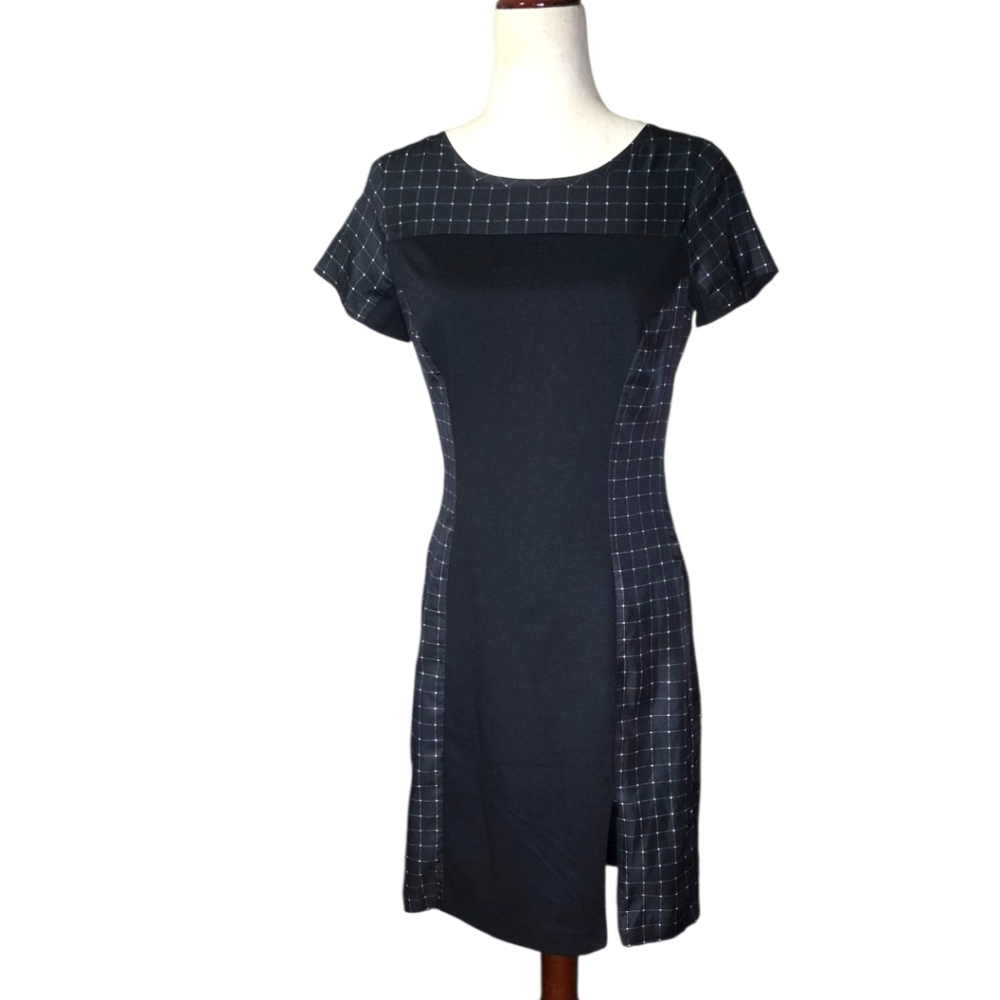 The Limited Classic Beauty A-Line Black and White Officewear Pencil Dress, Sz 4